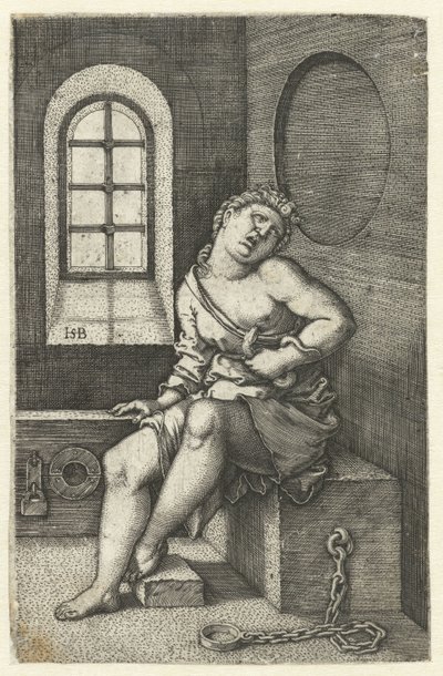 Death of Cleopatra by Hans Sebald Beham