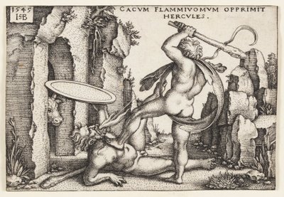 Hercules and Cacus by Hans Sebald Beham