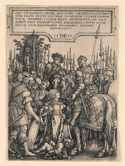 The Justice of Trajan by Hans Sebald Beham