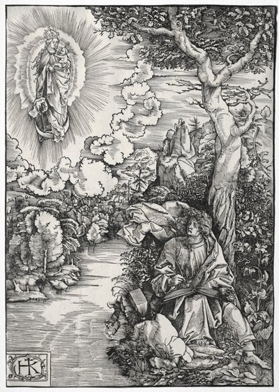 St. John on the Island of Patmos by Hans Wechtlin