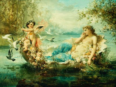 Venus and Cupid by Hans Zatzka