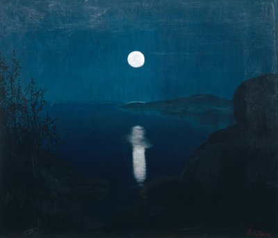 Moonlight by Harald Oscar Sohlberg
