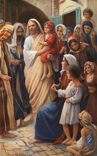 Jesus Blessing Little Children by Harold Copping