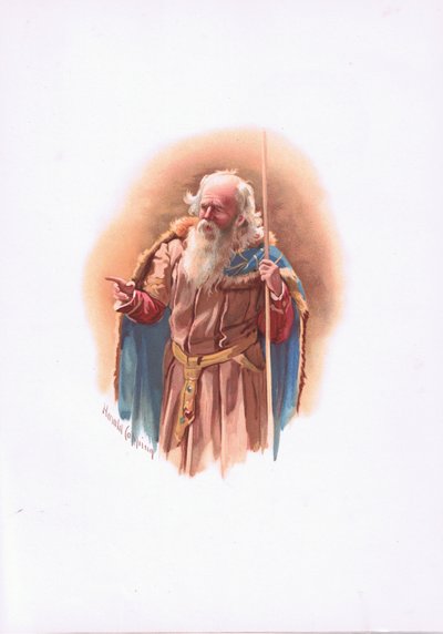 Polonius, illustration from Hamlet by Harold Copping