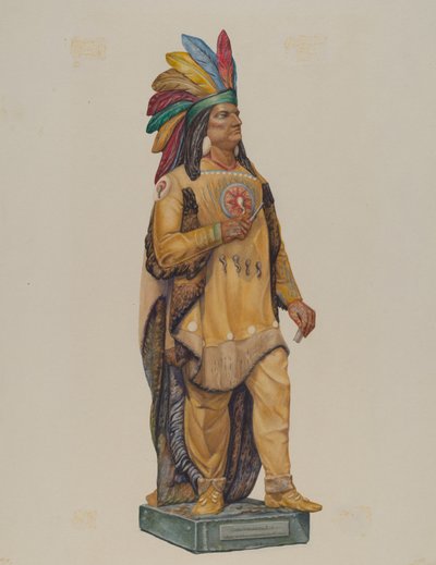 Cigar Store Indian by Harriette Gale