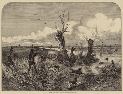 Snipe Shooting by Harrison William Weir