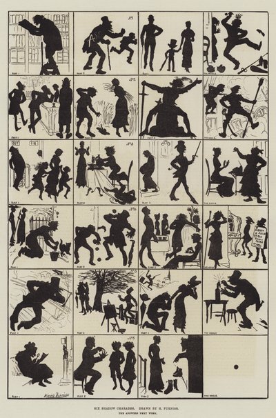 Six Shadow Charades by Harry Furniss