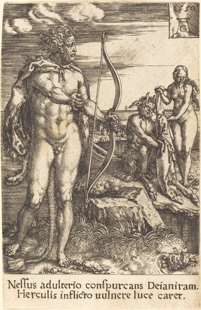 Hercules Killing Nessus by Heinrich Aldegrever