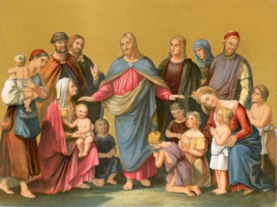 Christ Blessing Children by Heinrich Maria von Hess