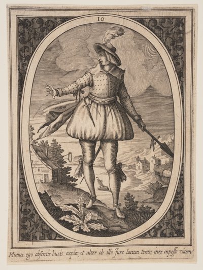 Plate 10 from Military Figures by Heinrich Ulrich