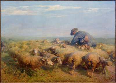 The Flock of Sheep by Heinrich von Zügel