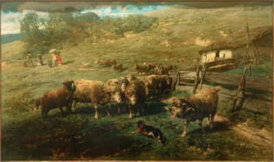 Sheep at the Gate by Heinrich von Zügel