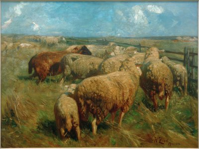 Sheep Herd in High Summer by Heinrich von Zügel