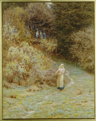 In the Primrose Wood by Helen Allingham