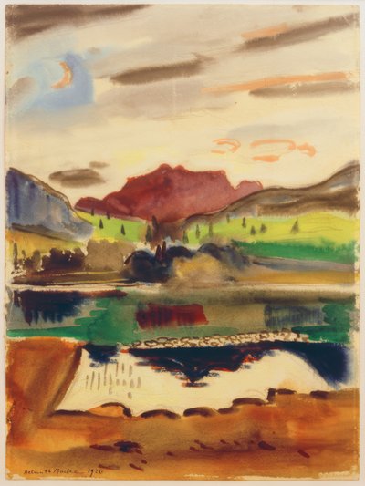 Landscape, 1926 by Helmuth Macke