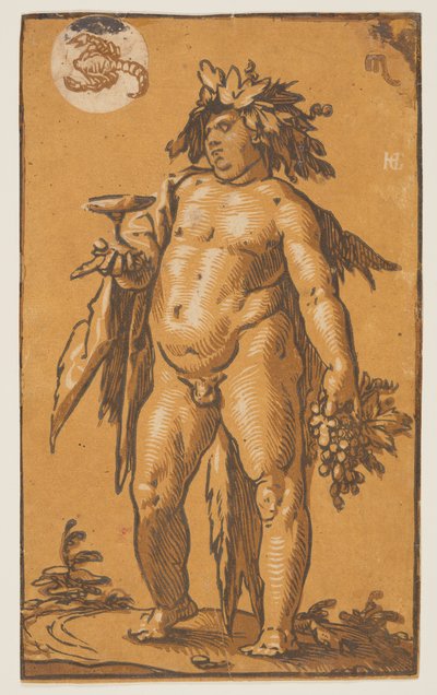 Bacchus by Hendrick Goltzius