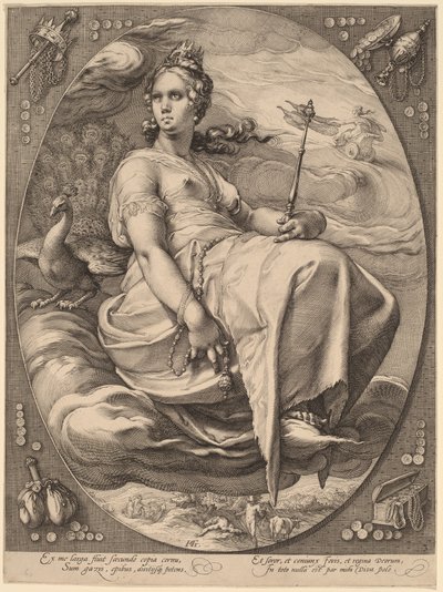 Juno by Hendrick Goltzius