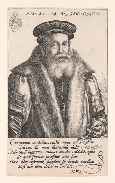 Pieter van Foreest (Petrus Forestus) by Hendrick Goltzius