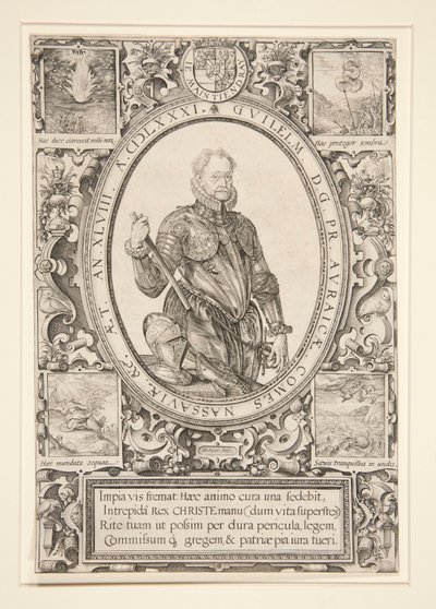 Portrait of William of Orange by Hendrick Goltzius