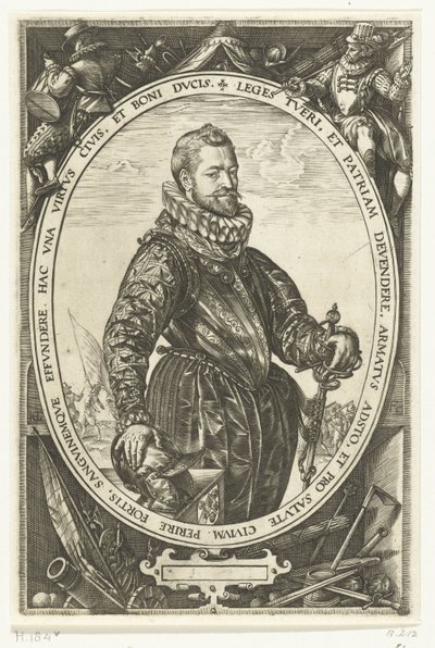 Portrait of Jacques de la Faille by Hendrick Goltzius