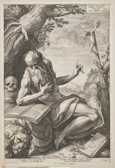 St. Jerome by Hendrick Goltzius