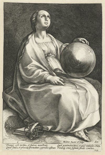 Urania by Hendrick Goltzius