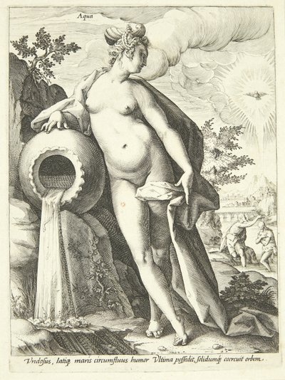 Water (Aqua) by Hendrick Goltzius