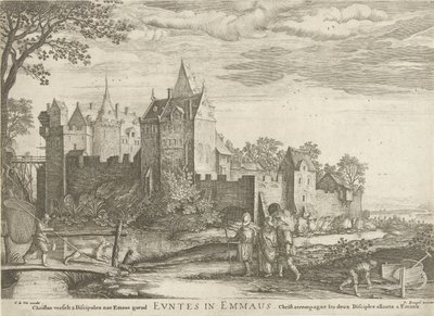 Disciples on the Road to Emmaus by Hendrick Hondius (I)
