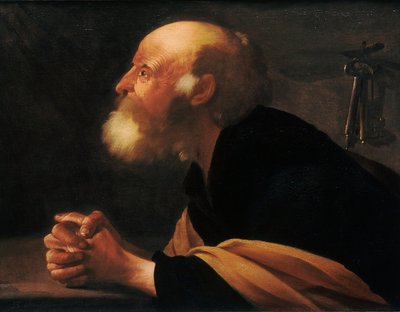 The Repentant Peter by Hendrick ter Brugghen