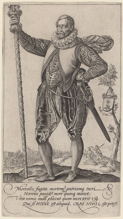 A Pike-Man Turned to the Left by Hendrik Goltzius