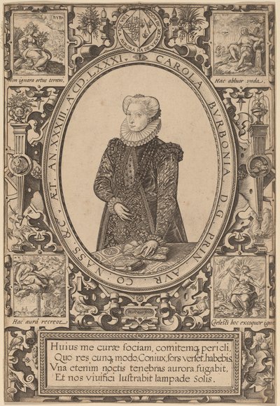 Charlotte of Bourbon by Hendrik Goltzius