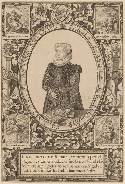 Charlotte of Bourbon by Hendrik Goltzius