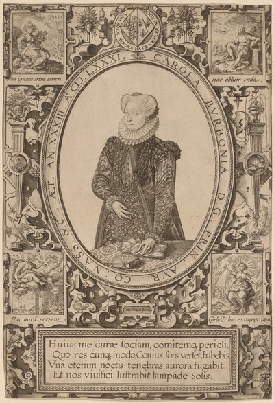 Charlotte of Bourbon by Hendrik Goltzius