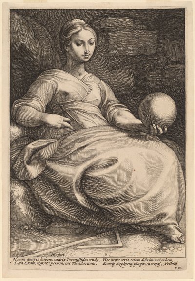 Erato by Hendrik Goltzius