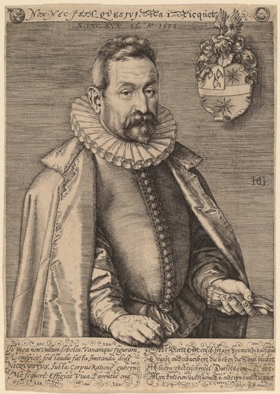 Jan Nicquet by Hendrik Goltzius