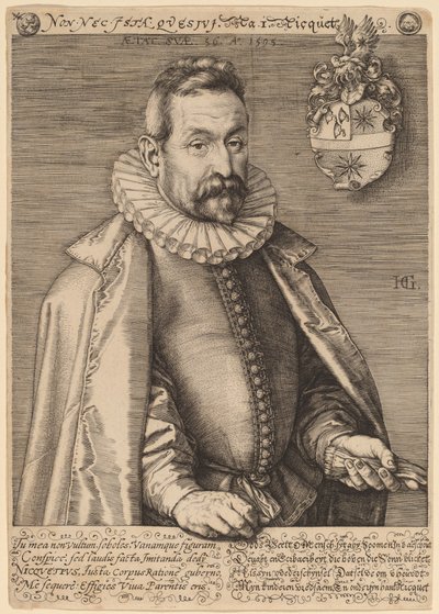 Jan Nicquet by Hendrik Goltzius