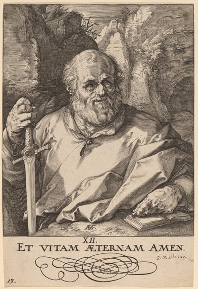 Saint Matthias by Hendrik Goltzius