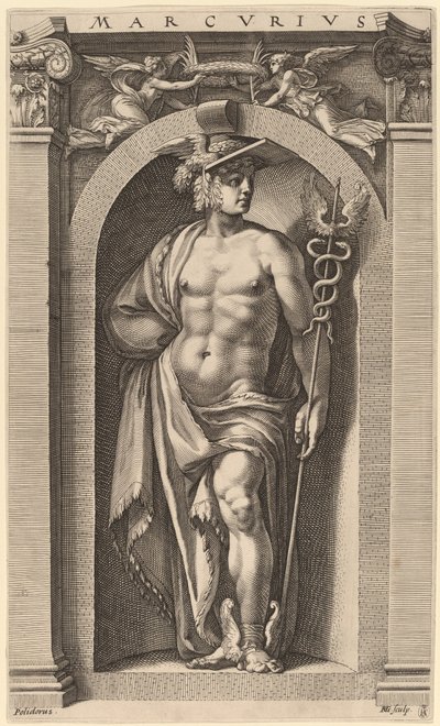 Mercury by Hendrik Goltzius after Polidoro da Caravaggio