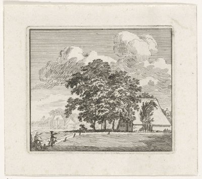 Farm in a Landscape by Hendrik Hoogers