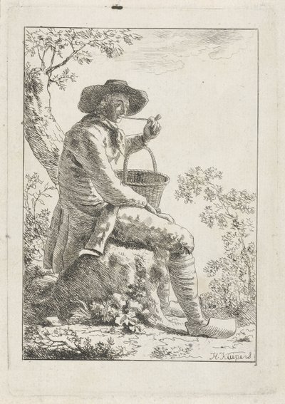 Smoking Farmer by Hendrik Kuipers