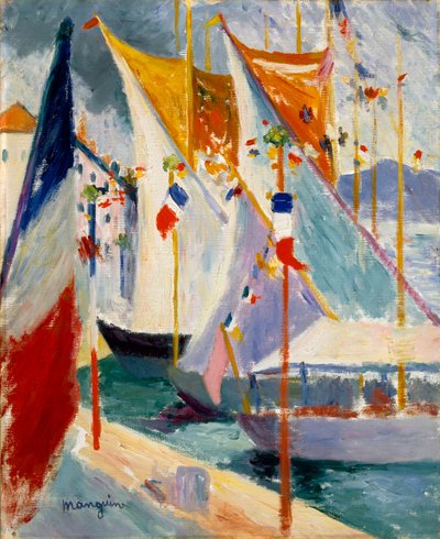 Port of Saint-Tropez by Henri Charles Manguin