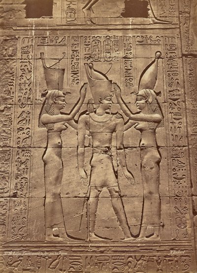 Edfou Coronation of the King by Goddess by Henri Béchard
