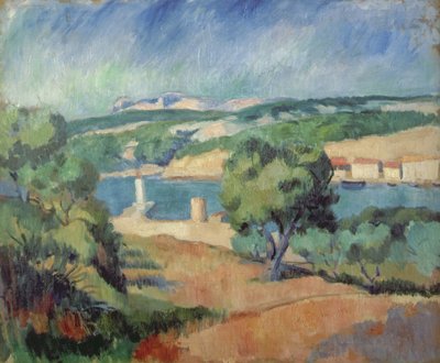 Near St. Tropez by Henri Charles (after) Manguin
