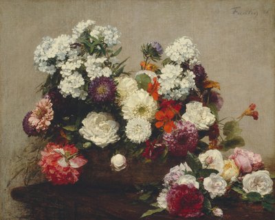 Still Life with Flowers, 1881 by Ignace Henri Jean Fantin Latour