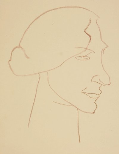 Sophie in Profile by Henri Gaudier Brzeska