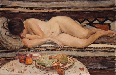 Nude with a Bowl of Fruit by Henri Lebasque