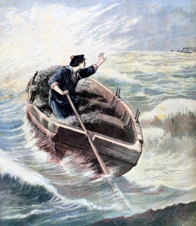 Lost at Sea, 1891 by Henri Meyer