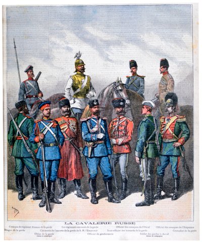 Russian cavalry, 1892 by Henri Meyer