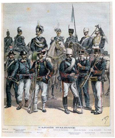 The Italian Army, 1892 by Henri Meyer