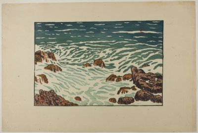 Small Rising Wave, Pointe de la Haye by Henri Rivière